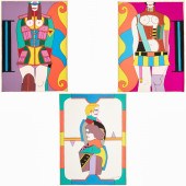 RICHARD LINDNER, (3) SERIGRAPH
