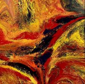RICHARD MANN, ABSTRACT OIL ON