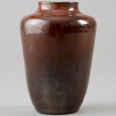 RICHARD MUTZ BROWN CERAMIC VAS
