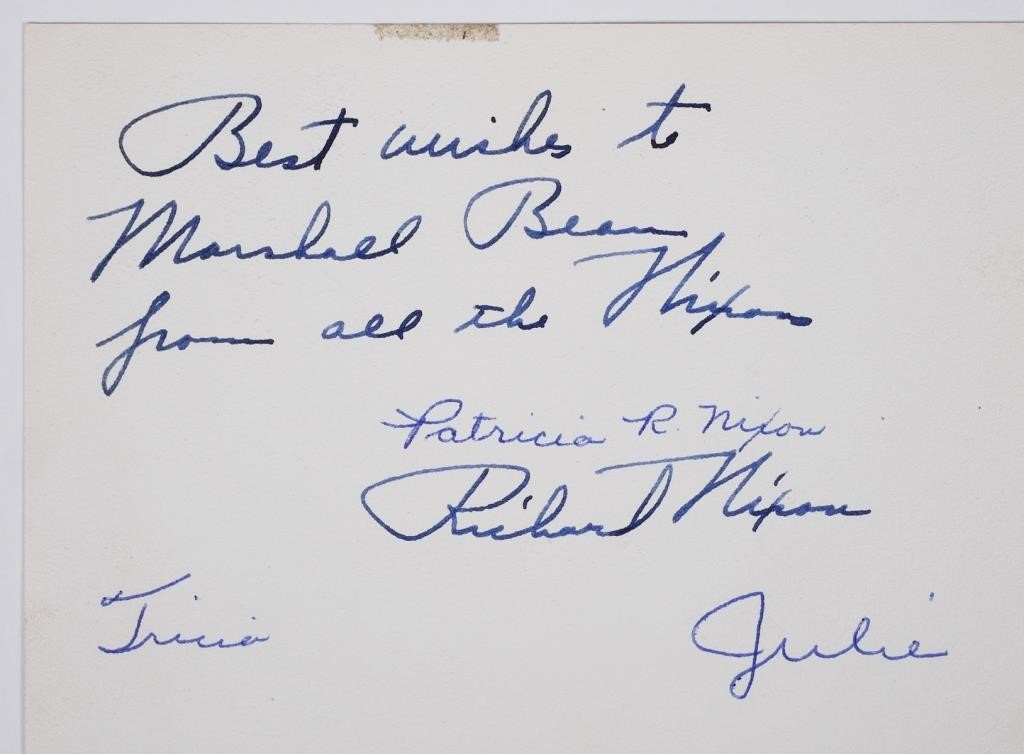 RICHARD NIXON AUTOGRAPHED