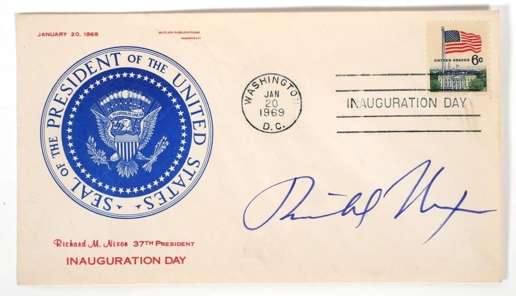 RICHARD NIXON SIGNED INAUGURATION