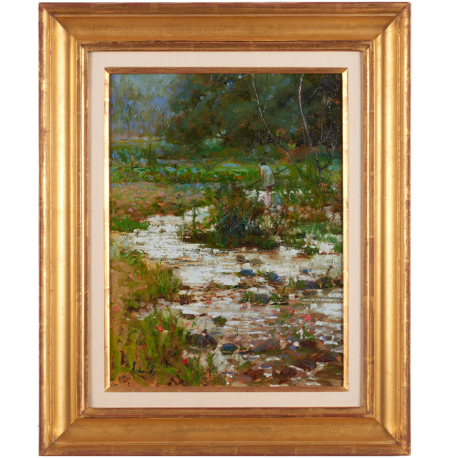 RICHARD SCHMID, OIL ON BOARD