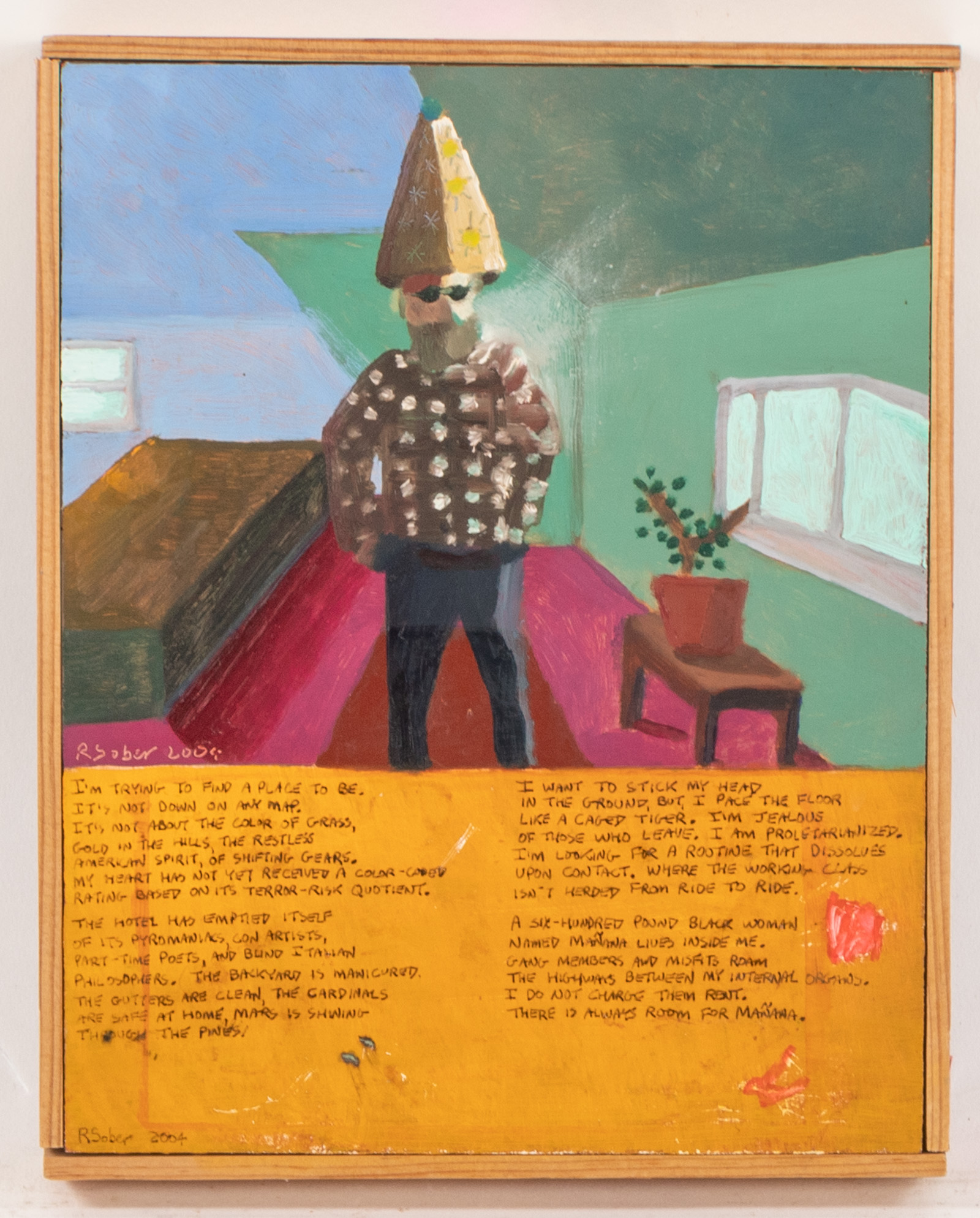 RICHARD SOBER. "MANANA," OIL