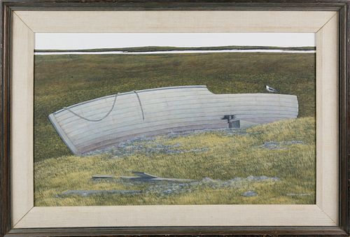 RICHARD SPARRE TEMPERA ON PANEL "ON