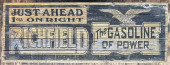 RICHFIELD WOOD SIGN, REFLECTIV