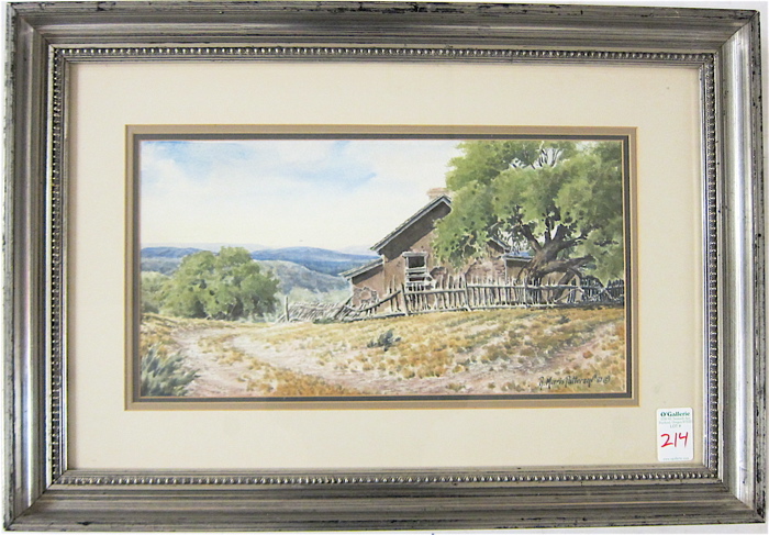 RICK MORRIS PATTERSON WATERCOLOR ON