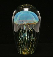 Rick Satava glass paperweight