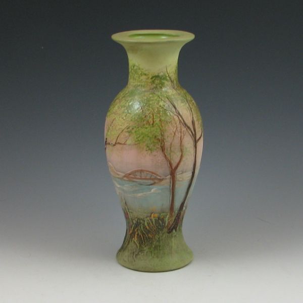 Rick Wisecarver scenic lamp vase