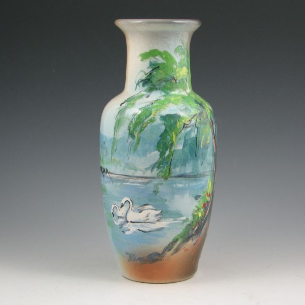 Rick Wisecarver scenic vase with