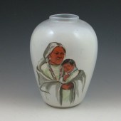 Rick Wisecarver vase with hand