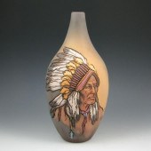 Rick Wisecarver vase with inci