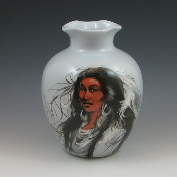 Rick Wisecarver vase with Native
