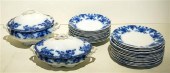 RIDGWAYS FLOW BLUE DECORATED 2