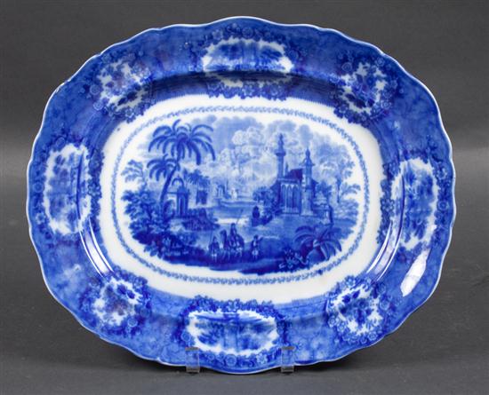 Ridgways flow-blue transferware