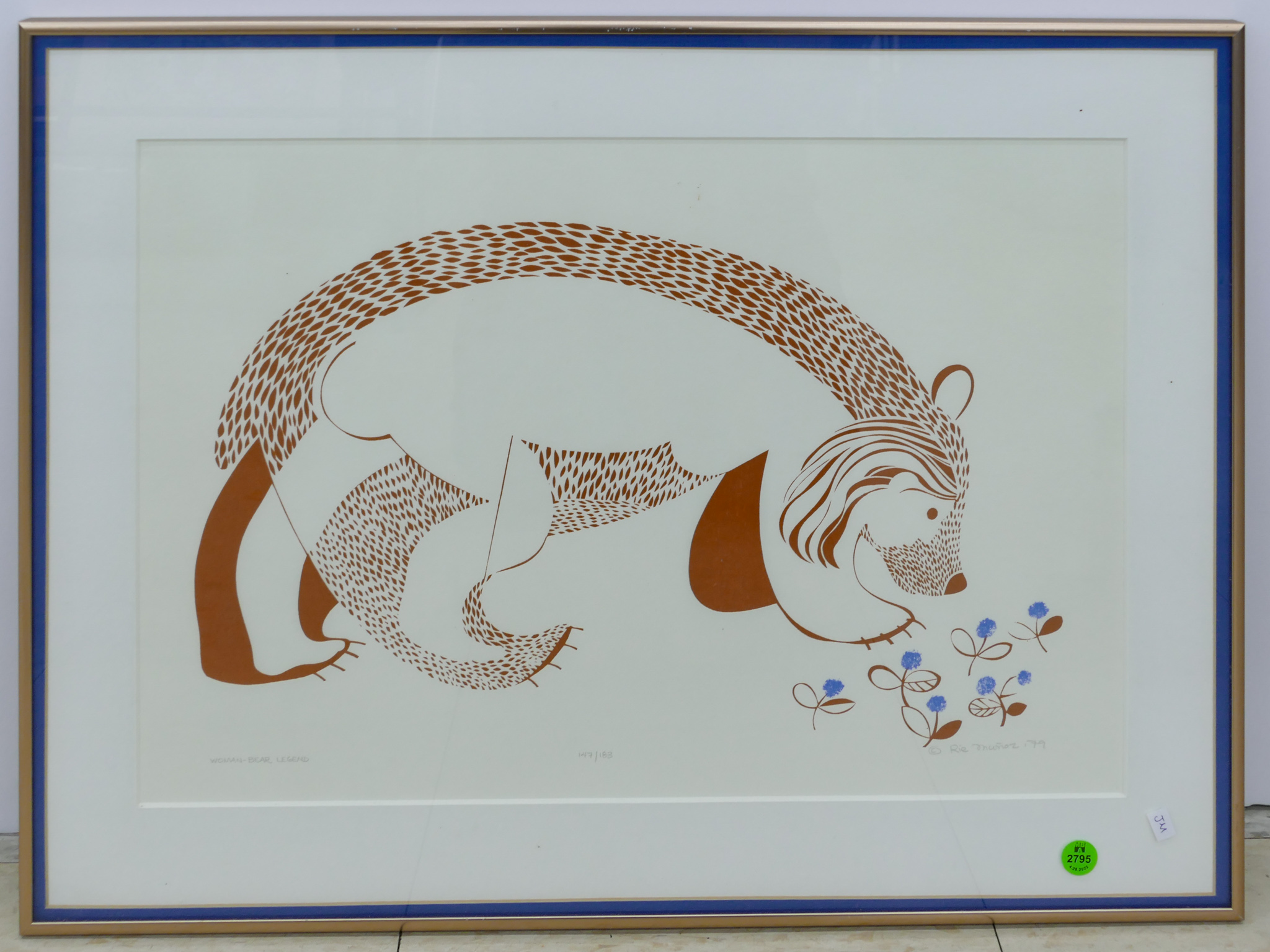 Rie Munoz 1979 'Woman Bear