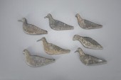 RIG OF SIX UPRIGHT PLOVER AND