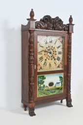 RILEY WHITING CARVED CLOCK: Be