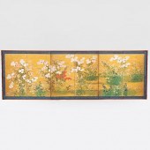 RIMPA SCHOOL SIX PANEL SCREEN