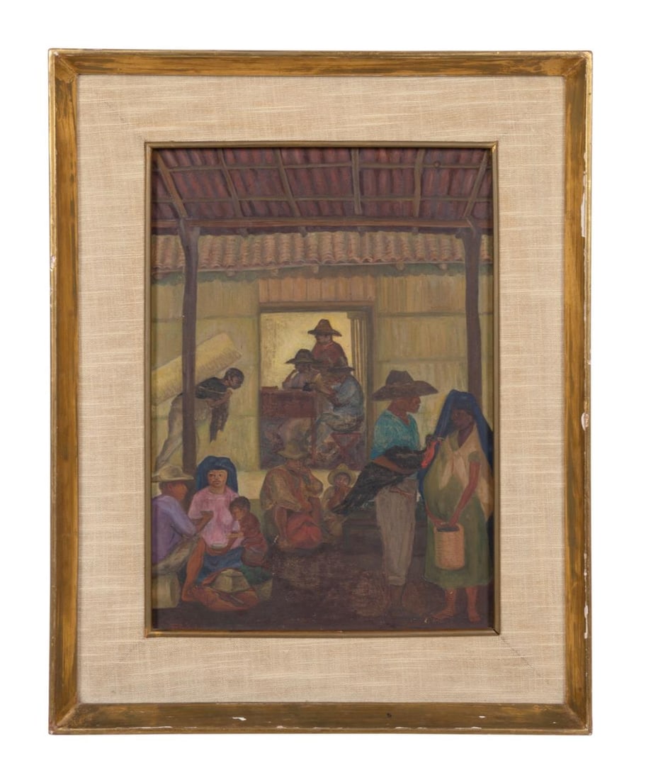 RINA LAZO VILLAGE SCENE 1956