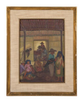 RINA LAZO VILLAGE SCENE 1956 T