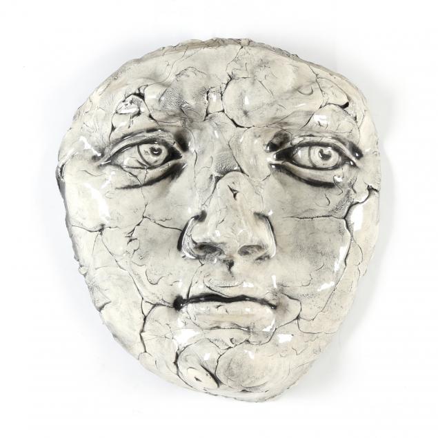 RITTER, LARGE ART POTTERY MASK