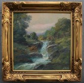 RIVER LANDSCAPE SIGNED M. TOUR