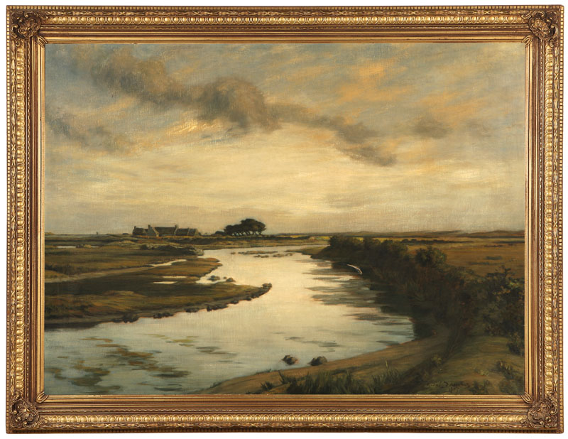 River Through a Brittany Moors
