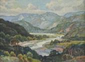 RIVER VALLEY LANDSCAPE SIGNED