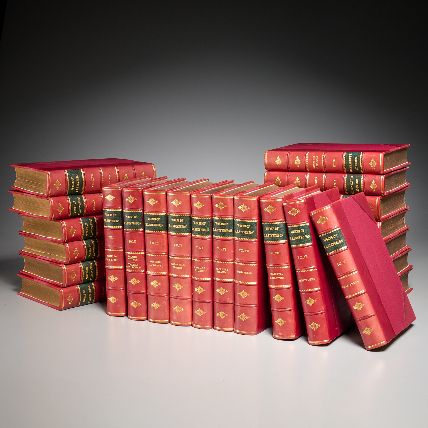 R.L. STEVENSON, (23) VOLS. FINE