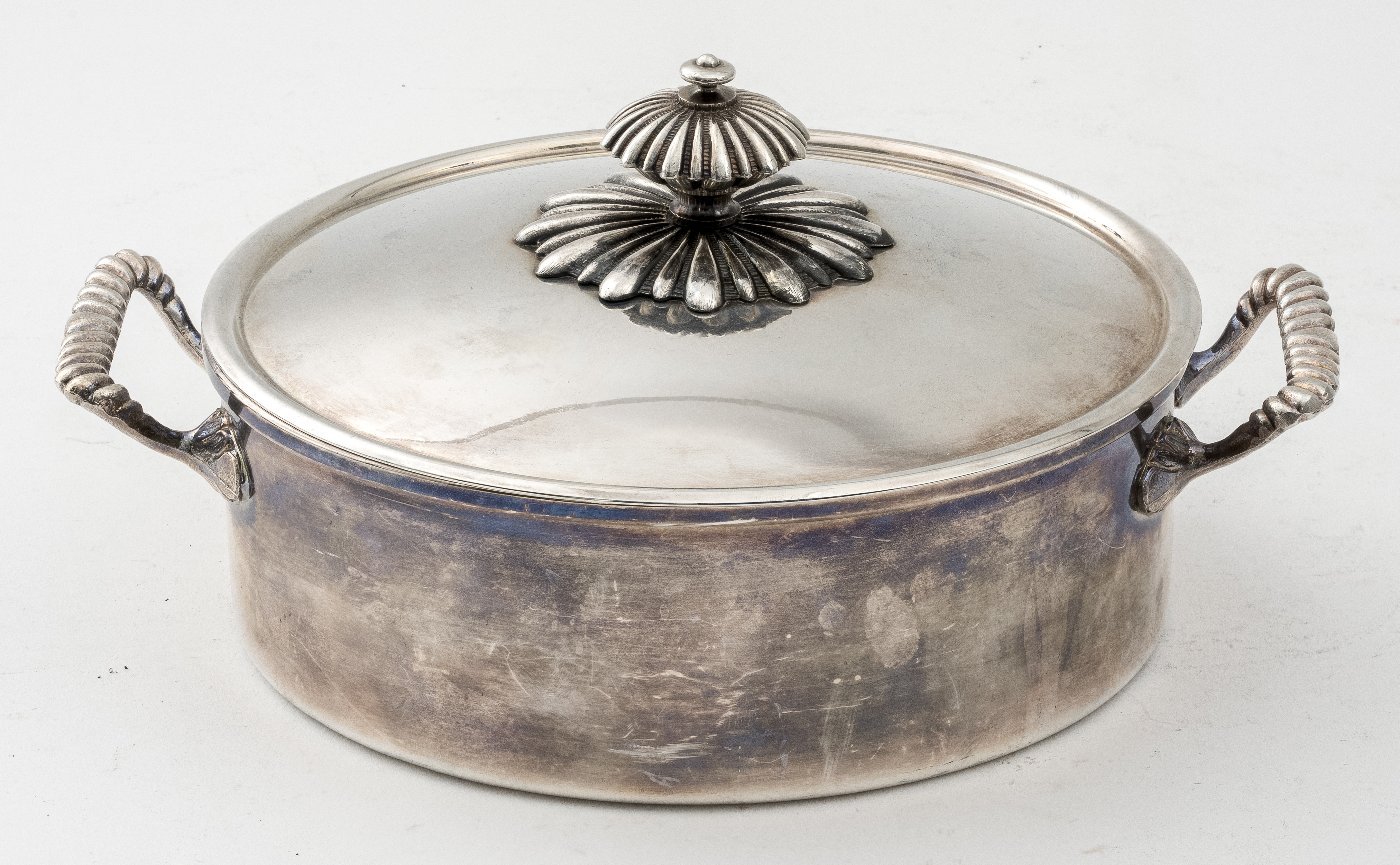 RM ITALY SILVERPLATE LIDDED ROUND