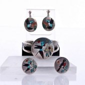 RNL MULTI-STONE BIRD INLAY CUF