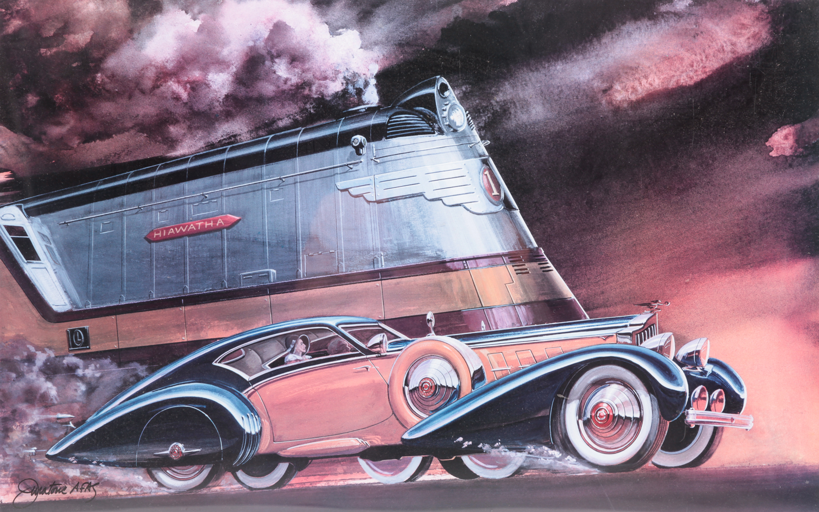 "ROAD AND TRACK" PRINT, JACK