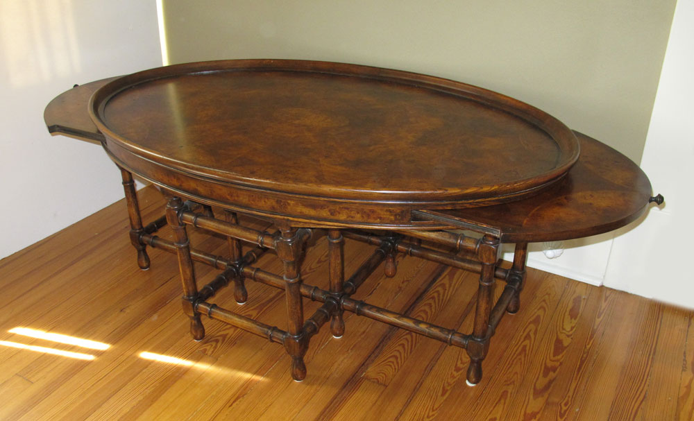 ROBB & STUCKY INLAID DRAW LEAF