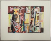 ROBERT BARNARD CUBIST ABSTRACT