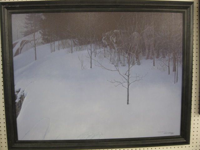Robert Bateman giclee on canvas