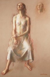 ROBERT BRACKMAN, PASTEL FIGURE