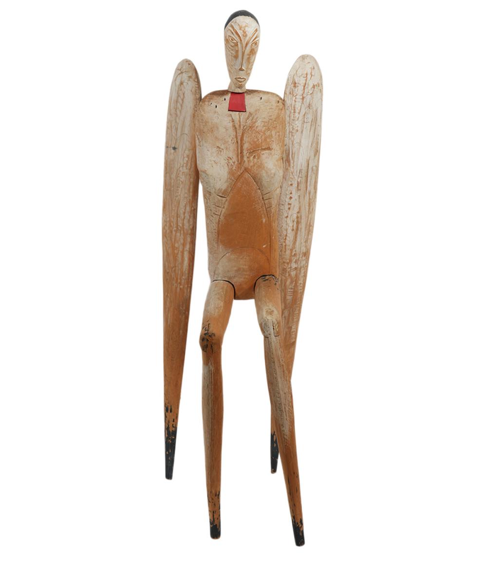 ROBERT BRADY 'NOVICE' CARVED WOOD