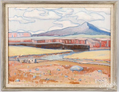ROBERT C. ZUPPKE, OIL ON ARTIST