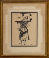 ROBERT CARIOLA FIGURAL INK ON