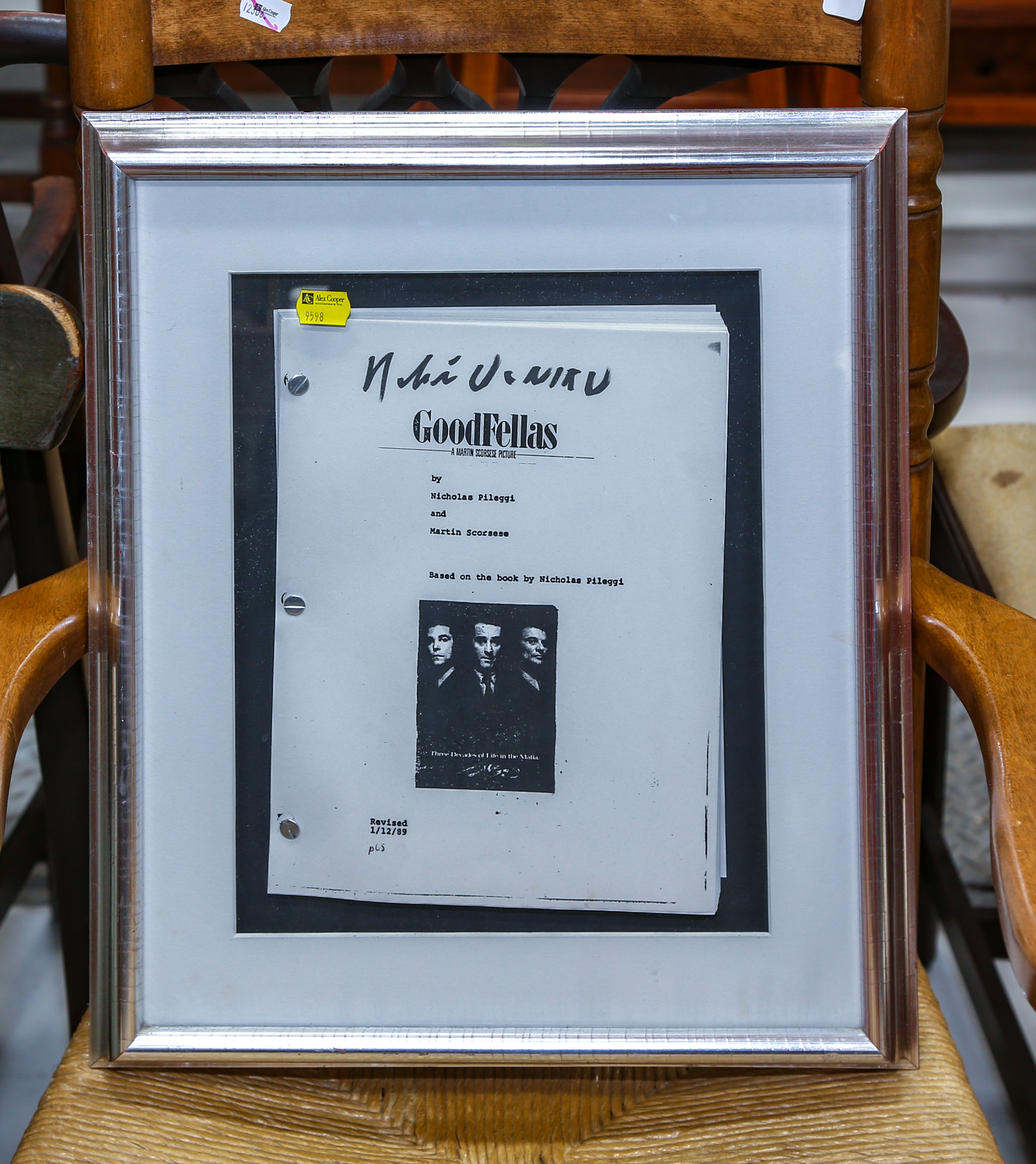 ROBERT DE NIRO SIGNED GOOD FELLAS