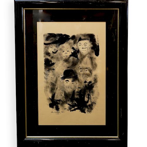 ROBERT DELVAL (FRENCH, B. 1934) INK