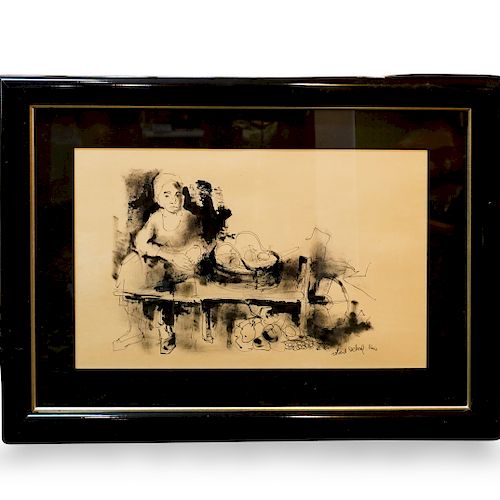 ROBERT DELVAL (FRENCH, B. 1934) INK