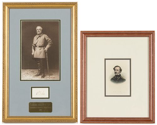 ROBERT E. LEE FRAMED SIGNATURE,
