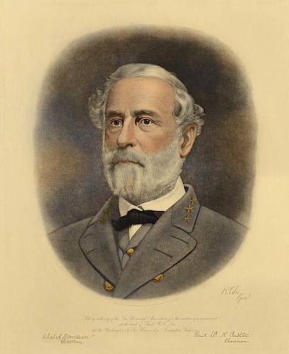 ROBERT E. LEE MEMORIAL ENGRAVED