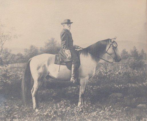 ROBERT E. LEE ON HORSE TRAVELLER