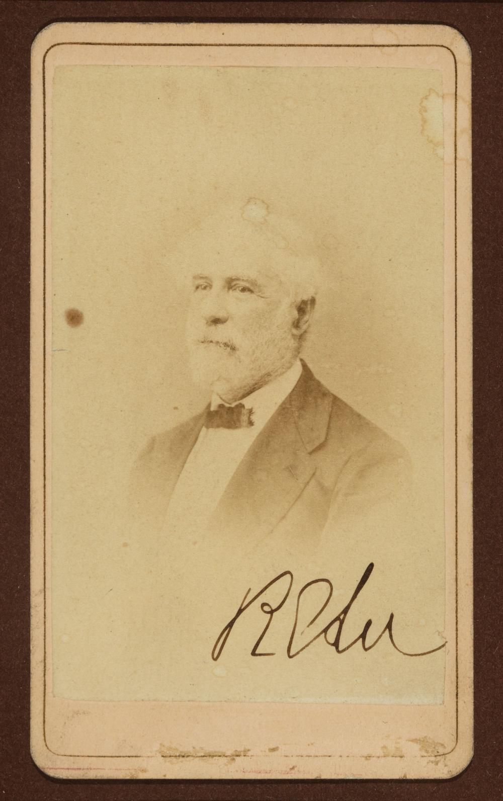 ROBERT E. LEE SIGNED CARTE DE