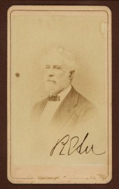 ROBERT E. LEE SIGNED CARTE DE