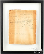 ROBERT E. LEE SIGNED LETTER AN