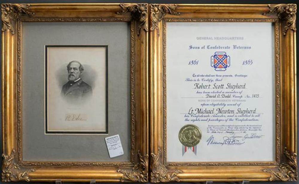 ROBERT E. LEE STEEL ENGRAVING AND