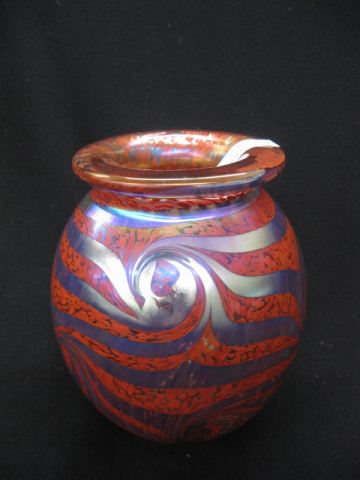 Robert Eickholt Art Glass Vase